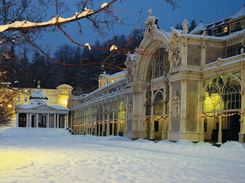 Marianske Lazne colonnade en hiver